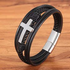 Bracciale Uomo Pelle Lusso