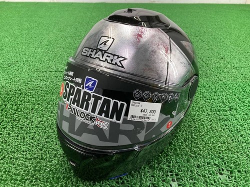 Shark black motorcycle helmet - black,
