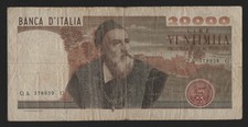 20000 LIRE TIZIANO 21/02/1975