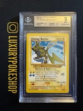 Carta Card Pokemon Shining Raichu Neo Destiny Unlimited ITA BGS 9 MINT 111/105