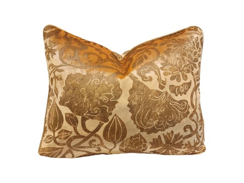 Cuscino stencil stile fortuny - cuscino,
