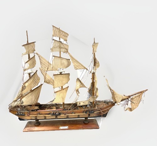 Vintage fragata siglo xviii - vintage,