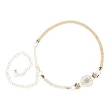 Cintura A Catena Con Fiori In