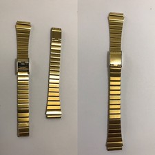CINTURINO OROLOGIO "LAMINATO ORO" ANSA 13 MM VINTAGE -NUOVO-
