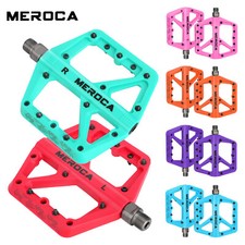 MEROCA Pedali Bici Pedali Bici Ultraleggeri Piattaforma MTB Nylon Pedali