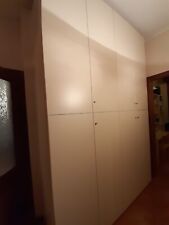 armadio 4 ante bianco Fatto Su Misura Da Falegname In Vero Legno, Come Nuovo!