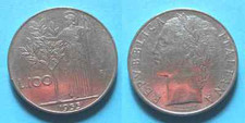 S) 100 LIRE 1955 MINERVA 1°