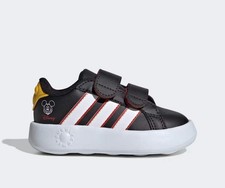 Adidas Grand Court Mickey Nero Scarpe Infant Bambino Sportive Sneakers JQ8071