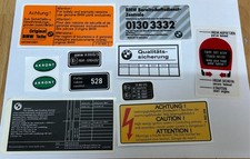 Adesivi etichette bmw g - adesivi,