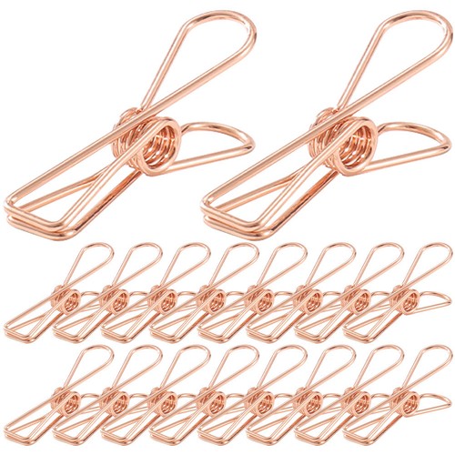 30pz clip acciaio oro rosa - clip,