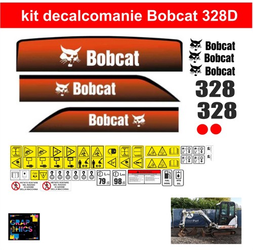Kit adesivi bobcat 328 - kit,