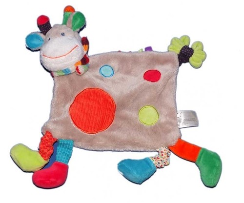 Doudou plat girafe - doudou,