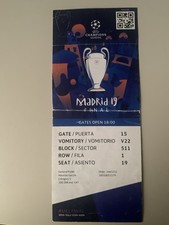 RARE TICKET 2018/2019 CHAMPIONS LEAGUE FINALE TOTTENHAM HOTSPUR - LIVERPOOL