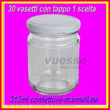 30 Vasetti in vetro 212ml per