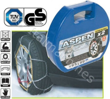 CATENE DA NEVE PER AUTO ASPEN GRUPPO 90 9 MM OMOLOGATE ACCIAIO 205 195 215 225