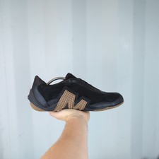 UK 11 - Merrell Relay scarpe da ginnastica in pelle nera da uomo Y2K Gorpcore J76225