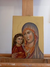 Icona dipinta a mano vergine