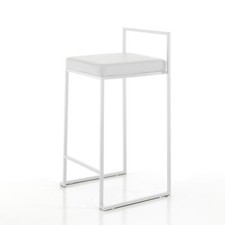 SET 2 SGABELLI DALE HOME IN METALLO RIVESTITI IN PELLE SINTETICA ORESTELUCHETTA