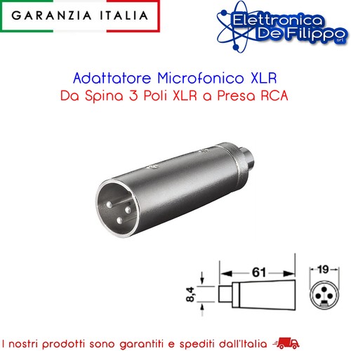 Adattatore microfonico xlr - microfonico,
