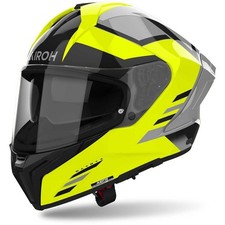 CASCO INTEGRALE 22.06 FIBRA DOPPIA VISIERA AIROH MATRYX THRON YELLOW GLOSS T XXL