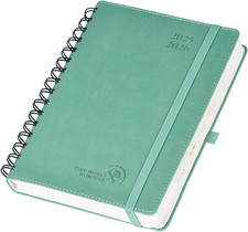 Agenda 2025 2026 Giornaliera Spirale A5, Planner 12 Mesi 21,5 X 14,5 Cm Da Ago.2