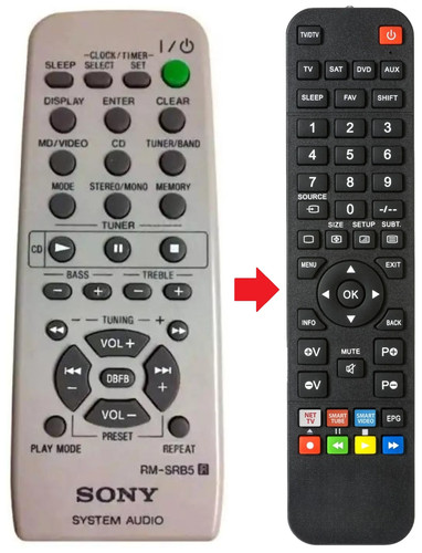 Telecomando adatto per - , sony