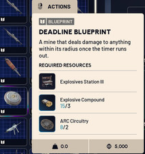 DEADLINE MINE BLUEPRINT Arc