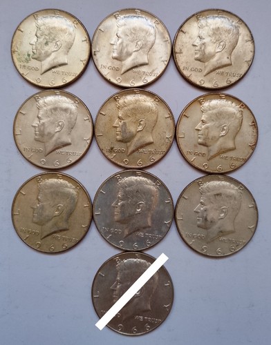 Kennedy half dollar 1966 - kennedy,