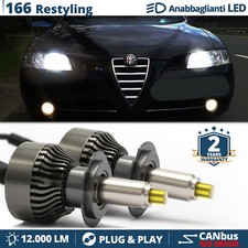 Kit Lampade LED H7 per Alfa Romeo 166 Anabbaglianti LENTICOLARI CANbus 6500K