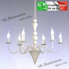 LAMPADARIO IN FERRO BATTUTO 6