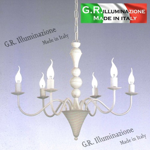 Lampadario ferro battuto 6 - in,