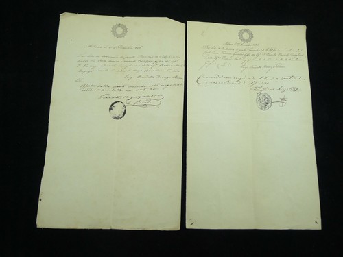 Manoscritto documento lombardo - documento,