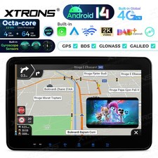 XTRONS IPS 10,1" Autoradio Universale 2 DIN Android 14 8 Core 4G+64G GPS CarPlay 
