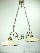 Lampadario liberty ottone