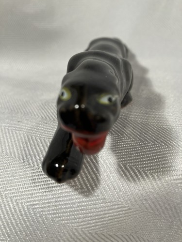 Statuina vintage pantera nera - vintage,