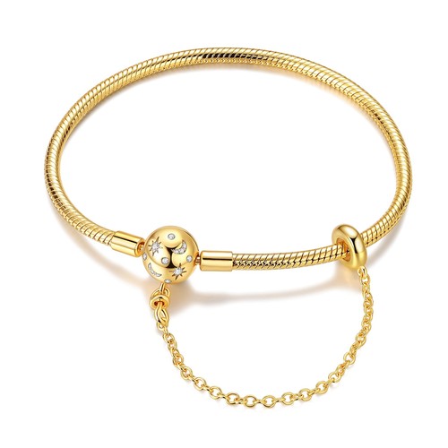 Bracciale mula oro zirconi - bracciale,