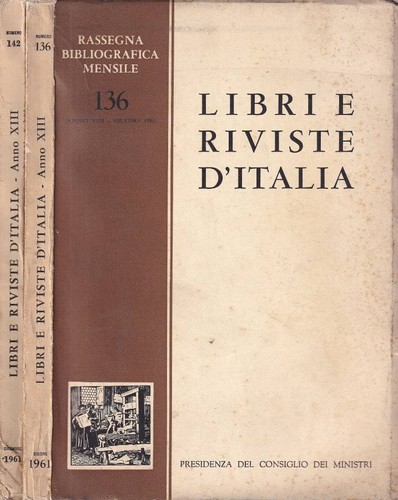 Libri riviste italia anno - riviste, d'italia,