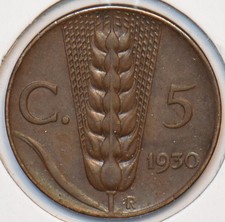 Italia 1930 R 5 Centesimi