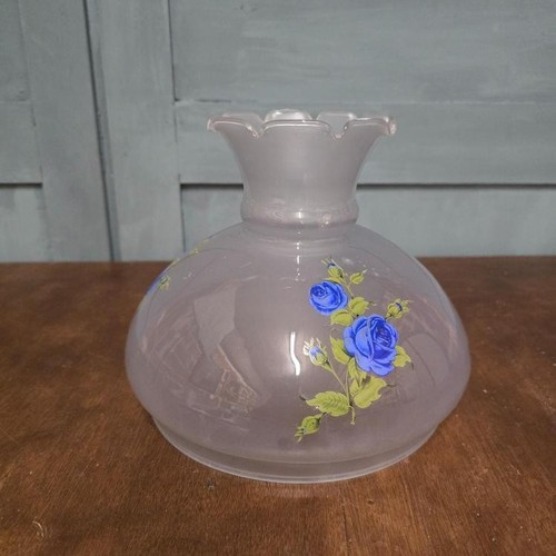 Globe vintage fleurs - fleurs, bleues