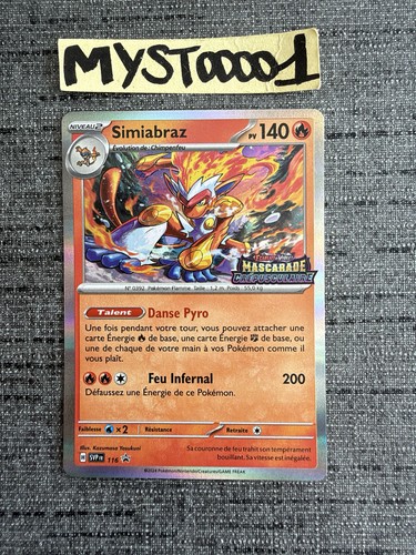 Carte pokémon simiabraz - carte,