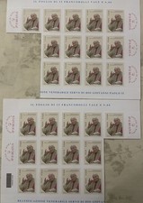 coppia fogli incompleti Papa