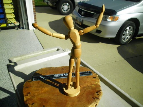Manichino vintage legno - manichino,