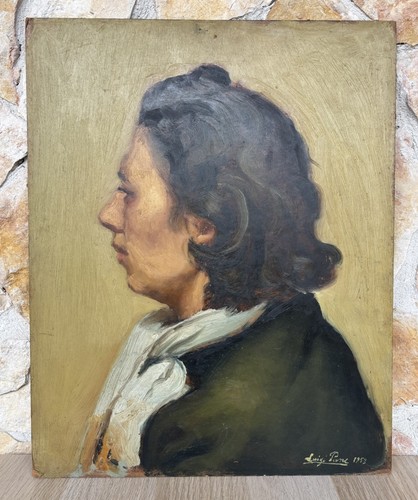 Quadro antico profilo di - quadro,