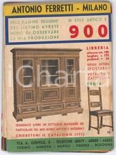 1933 MILANO Via A. Gentile - Mobili Antonio FERRETTI - Catalogo ILLUSTRATO