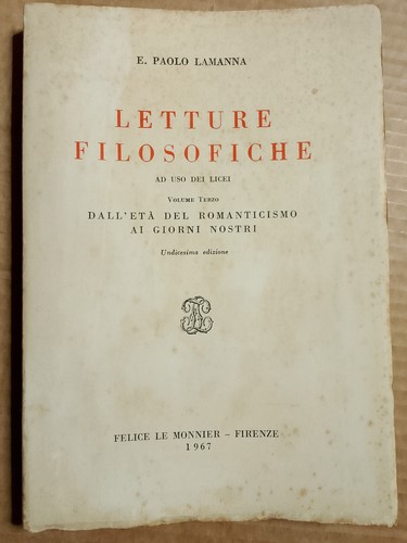 Lamanna letture filosofiche