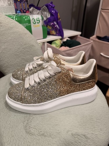 Alexander mcqueen gold glitter - alexander,