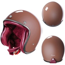 CASCO JET MOTO CAFE RACER