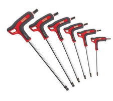 USAG SERIE DI 6 CHIAVI MASCHIO ESAGONALI 280 HGTS/SE6 TESTA SFERICA CON IMPUGNAT