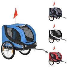 PawHut Carrellino Rimorchio per Cani, 130x73x90 cm