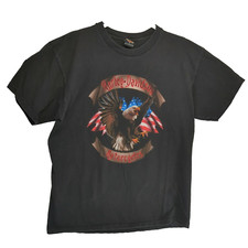 T-shirt vintage Harley Davidson taglia XL Las Vegas Nevada maglietta 2000 Eagle nera